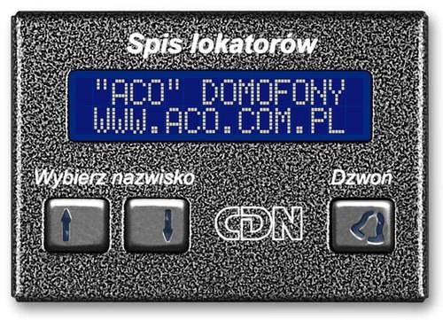 Elektroniczny spis lokatorów CDN-230E GR ACO