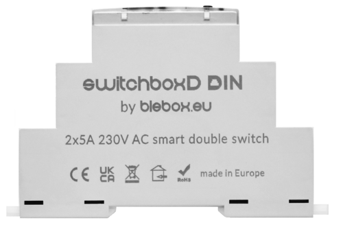 Podwójny wyłącznik SWITCHBOXD DIN BleBox