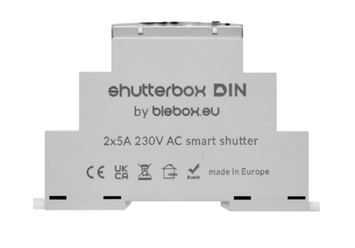 Montaż na szynie SHUTTERBOX DIN BleBox