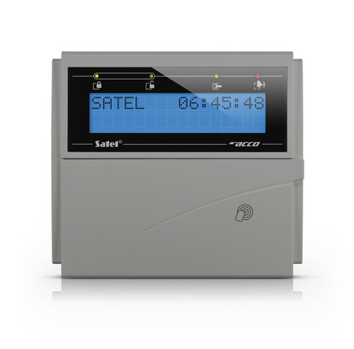 Manipulator LCD z czytnikiem kart zbliż., niebieski ACCO-KLCDR-BG Satel