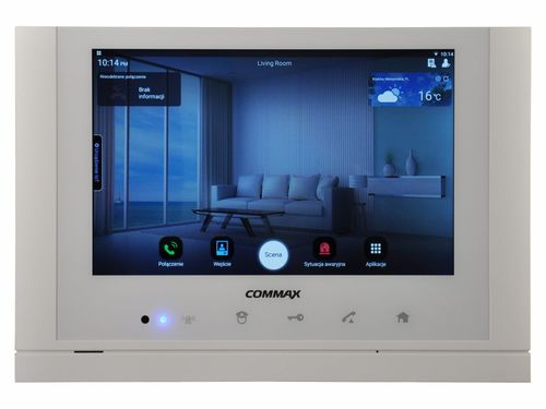 Monitor IP 10,2" głośnomówiący CIOT-1020M WHITE COMMAX