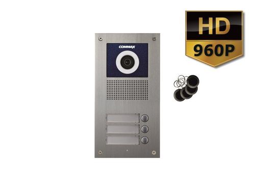 Kamera 3-abonentowa z regulacją optyki i czytnikiem FRID DRC-3UCHD/RFID Commax