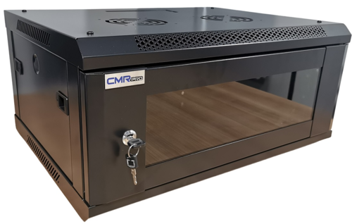 Szafa RACK 4U wisząca do złożenia CMR-P-CAB-04-450 (G) czarna