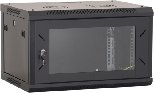 Szafa RACK 6U wisząca do złożenia CMR-P-CAB-06-450 (G) czarna