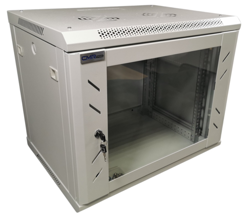 Szafa RACK 9U wisząca do złożenia CMR-P-CAB-09-450 (W) szara