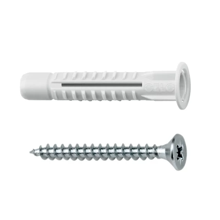 kołek MZK 10x59 z kołnierzem z wkrętem 6x80mm (opak.25szt.) 910MZKK