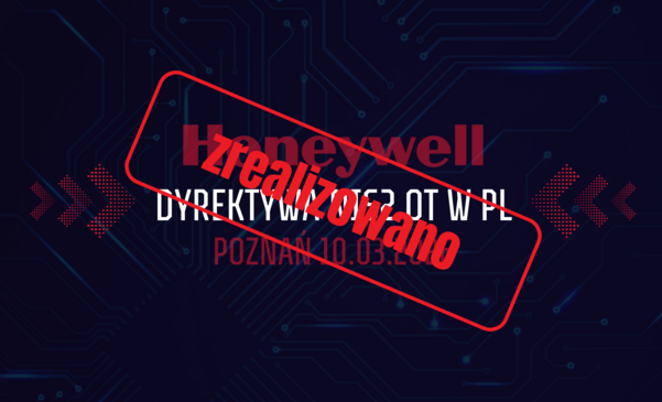 Szkolenie Honeywell DYREKTYWA NIS2 OT w PL - Poznań 10.03.2026