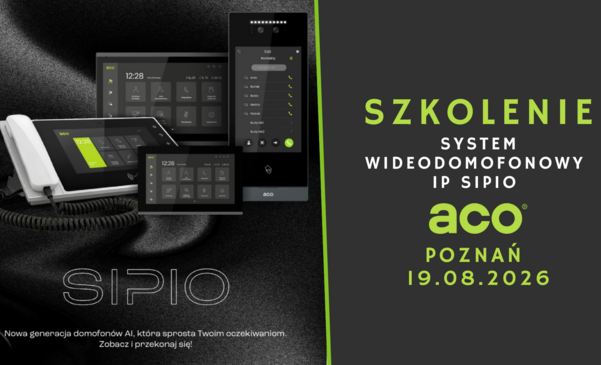 Szkolenie SIPIO — system wideodomofonowy IP ACO - Poznań 19.08.2026