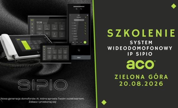 Szkolenie SIPIO — system wideodomofonowy IP ACO - Zielona Góra 20.08.2026