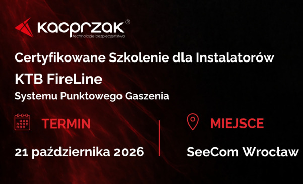Certyfikowane szkolenie dla instalatorów KTB FireLine - 21.10.2026 Wrocław