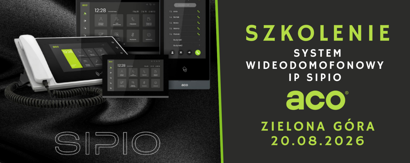 Szkolenie SIPIO — system wideodomofonowy IP ACO - Zielona Góra 20.08.2026